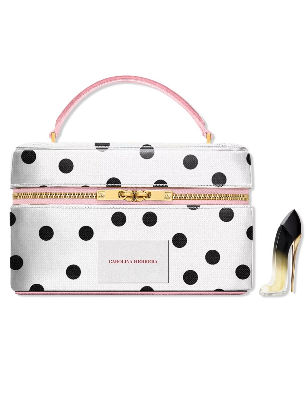 Carolina Herrera Good Girl Jasmine Absolute Mini 7ml and Polka Dot Cosmetic Case